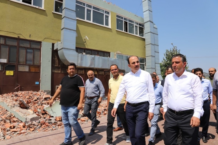 Başkan Altay’dan Yanan Silah Fabrikasında İnceleme