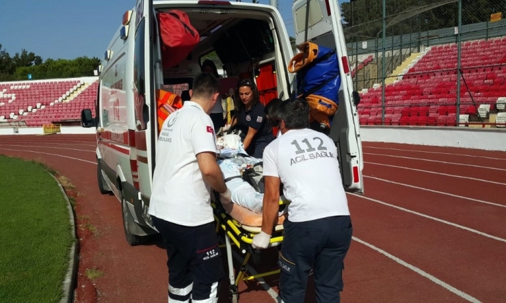 Otobüs Yangınından Etkilenen Hasta Helikopter Ambulans İle Eskişehir’e Sevk Edildi