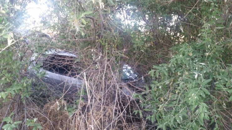 Otomobil Ağaçlık Alana Uçtu: 4 Yaralı