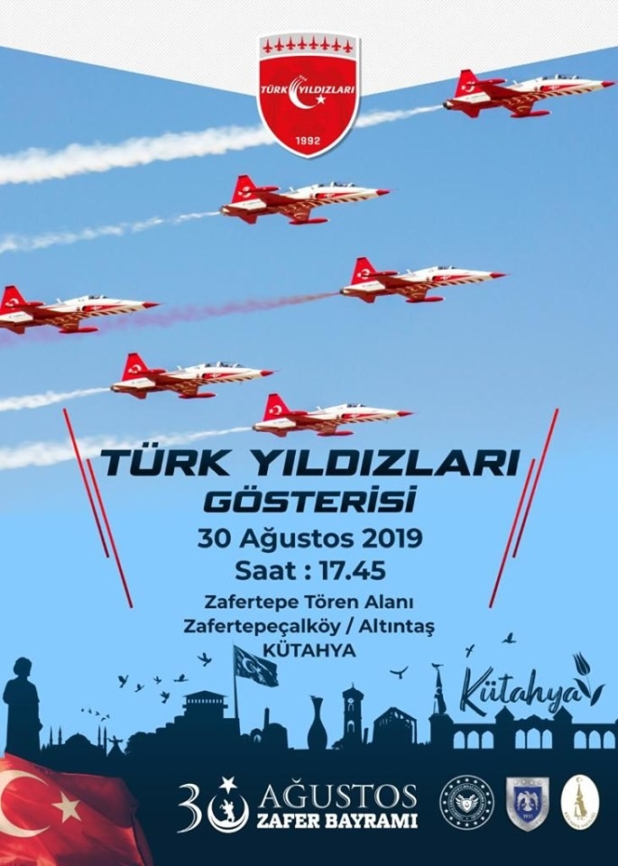 Türk Yıldızları 30 Ağustos’ta Kütahya’da