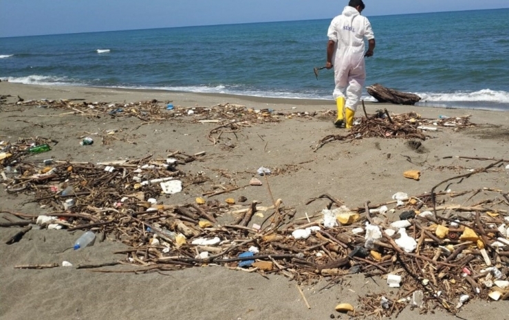 Selin Karadeniz Kıyılarına Getirdiği Atıklar Temizleniyor