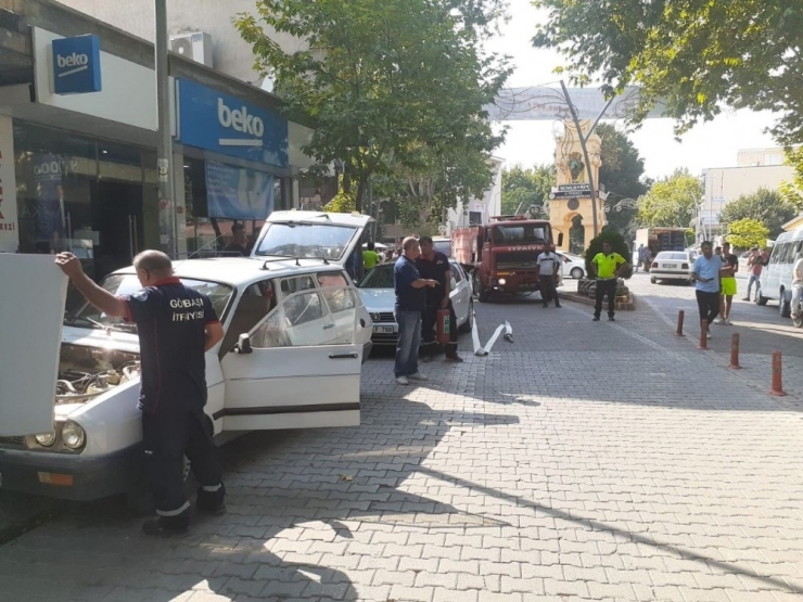 Otomobildeki Gaz Kaçağı Paniğe Neden Oldu