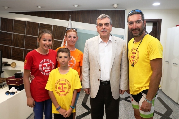 Beyazgül Bisiklet Tutkunlarını Ağırladı