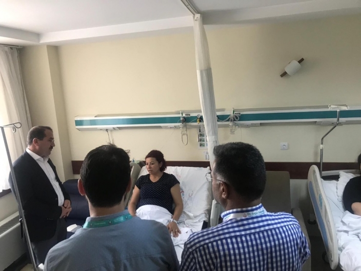 Amonyak Gazından Zehirlenen İşçilere Ziyaret