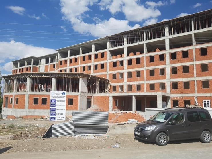 Kağızman’da 500 Kişilik Kyk Yurdu’nun Yapımı Devam Ediyor