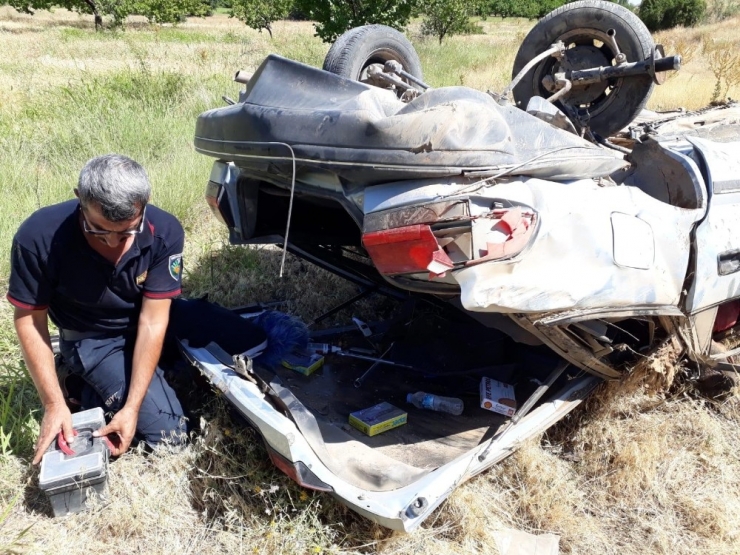 Devrilen Otomobilin Sürücüsü Öldü