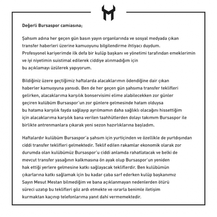 Umut Meraş’tan Transfer İsyanı