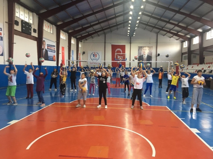 Develi’de Voleybol Coşkusu