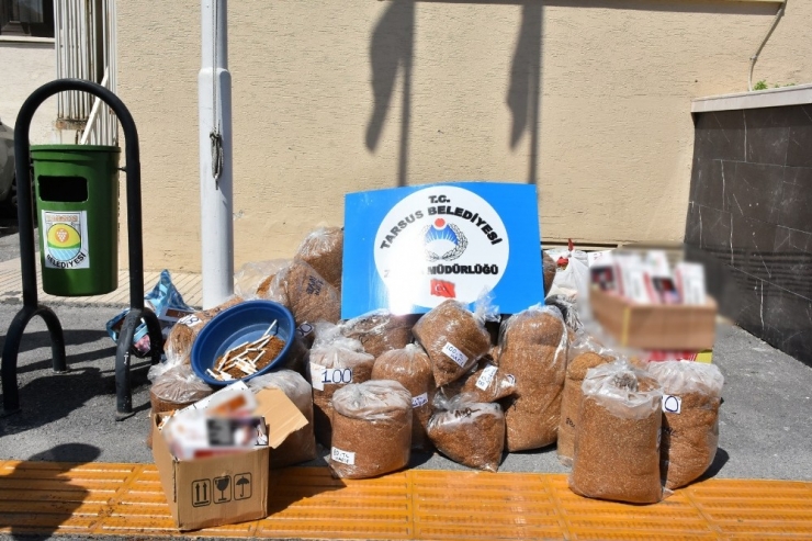 Tarsus’ta Kaçak Tütün Operasyonu