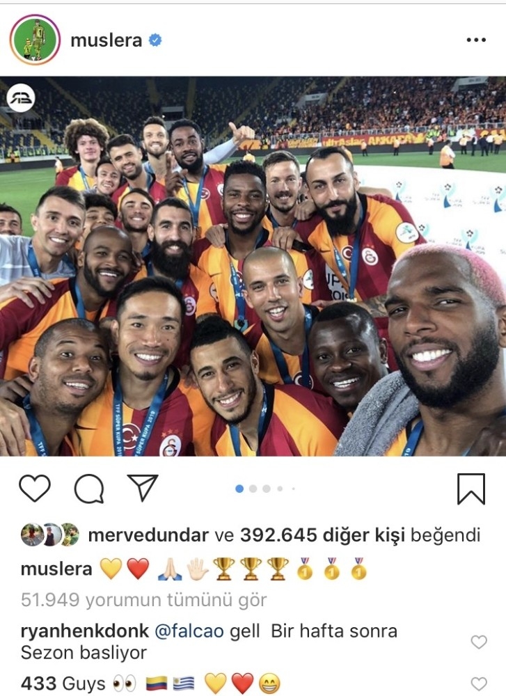 Radamel Falcao’dan Galatasaray Taraftarını Heyecanlandıran Paylaşım