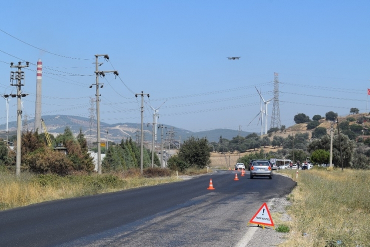 Jandarma Sürücüleri Drone İle Havadan Denetledi