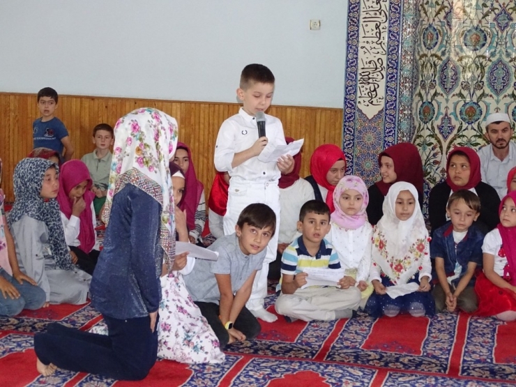 Hisarcık’ta Açılan 36 Yaz Kur’an Kursunda 620 Öğrenci Öğrenim Gördü