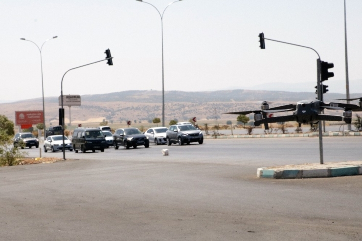 Kahramanmaraş’ta ’Drone’lu Bayram Trafiği Denetimi