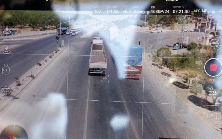 Kahramanmaraş’ta ’Drone’lu Bayram Trafiği Denetimi