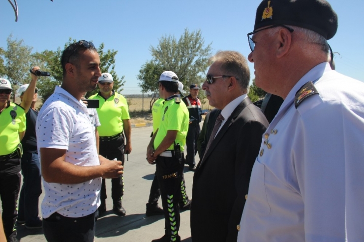 Sürücülere Emniyet Kemerinin Önemi Uygulamalı Anlatıldı