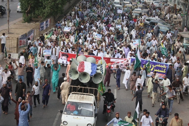 Pakistan’ın Muhafazakar Partisi’nden Hindistan Karşıtı Protesto
