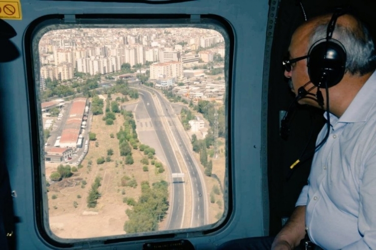 Vali Köşger’den Aydın Genelinde Havadan Denetim