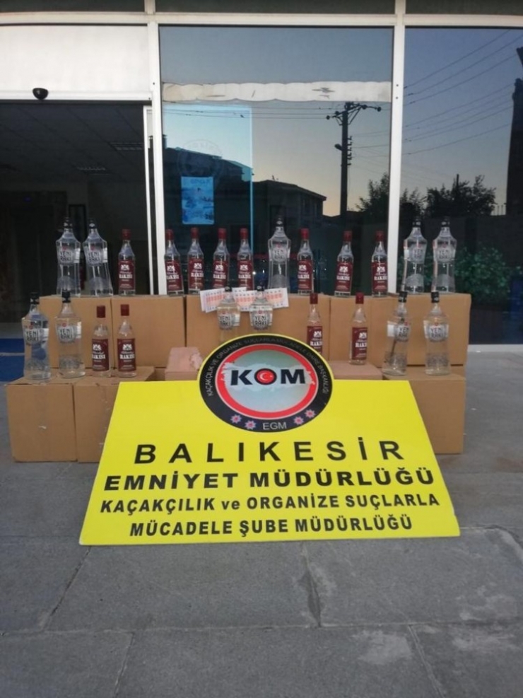 Balıkesir’de Sahte İçki Operasyonu