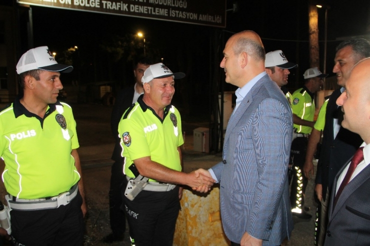 Bakan Soylu Amasya’da Trafik Denetimlerine Katıldı