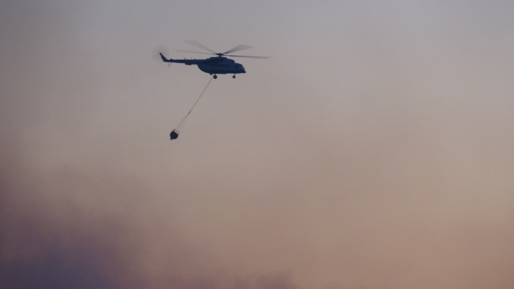 Çanakkale Valisi Yangın Mahalinde