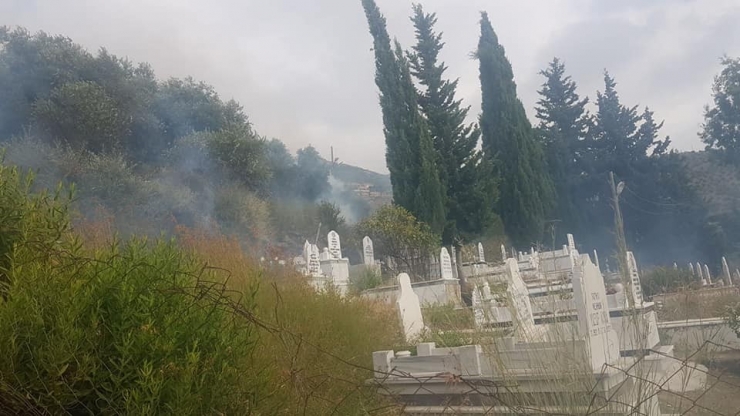 Samanadağ’da Çıkan Yangın Korkuttu