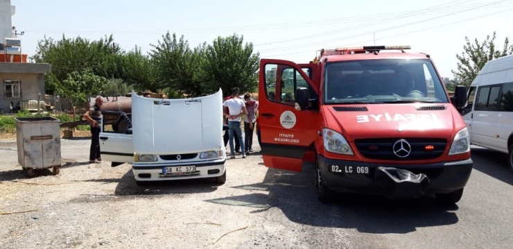 Seyir Halindeki Otomobil Alev Aldı