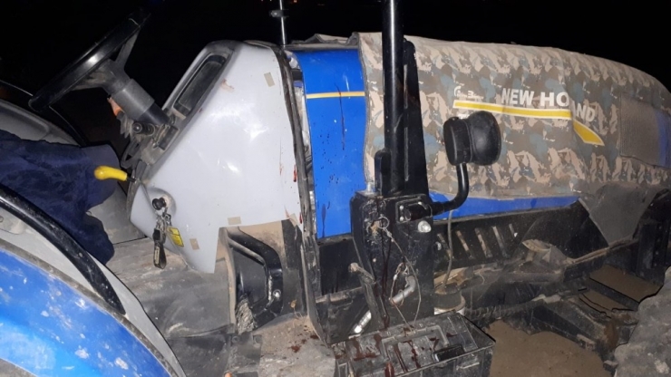 Tır İle Traktör Çarpıştı: 1 Yaralı