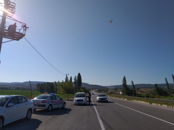 Trafik Havadan Helikopter Ve Drone İle Denetlendi