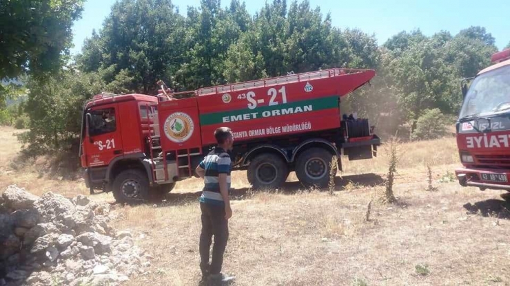 Hisarcık’taki Arazi Yangını Yerleşim Alanına Sıçramadan Söndürüldü