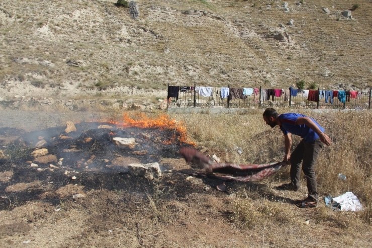 Sivas’ta 50 Dönüm Otluk Alan Yandı