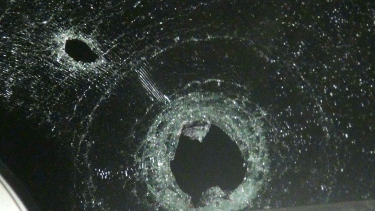 Adıyaman’da Otomobil Kurşunlandı