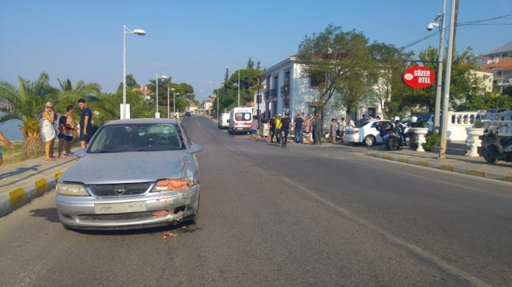 Kaza Yapan Motosikletliye İlk Müdahaleyi Kaymakam Yaptı