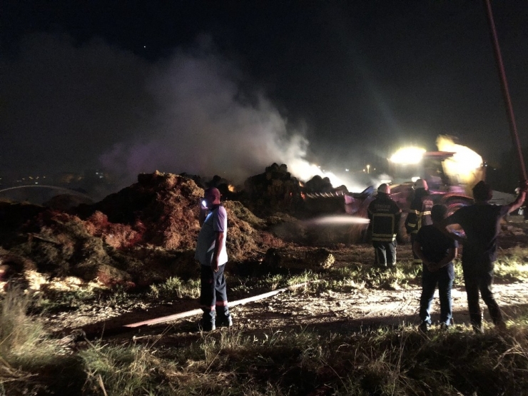 Çiftlikte Yangın Çıktı, Koyunlar Telef Olmaktan Kurtarıldı