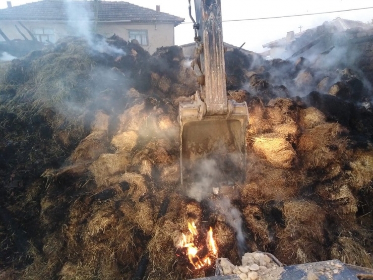 Altıntaş’ta Yangın