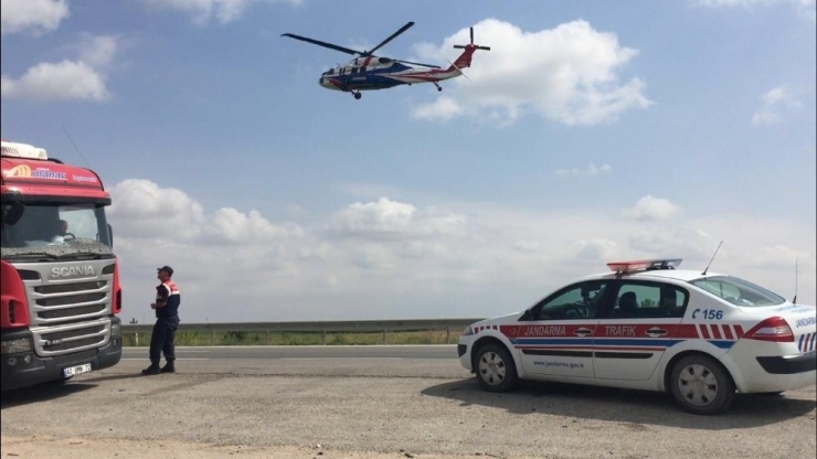 Jandarma Kurallara Uymayan Sürücüleri Havadan Tespit Etti