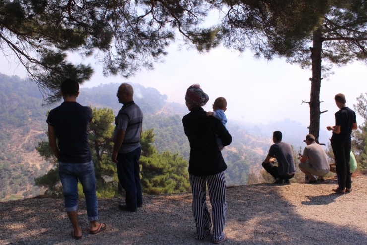 İzmir’de Yangını Söndürme Çalışmaları Sürüyor