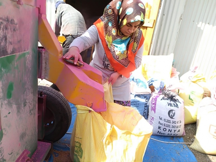 Ekim Öncesi Tohum İlaçlayarak Geçimini Sağlıyor