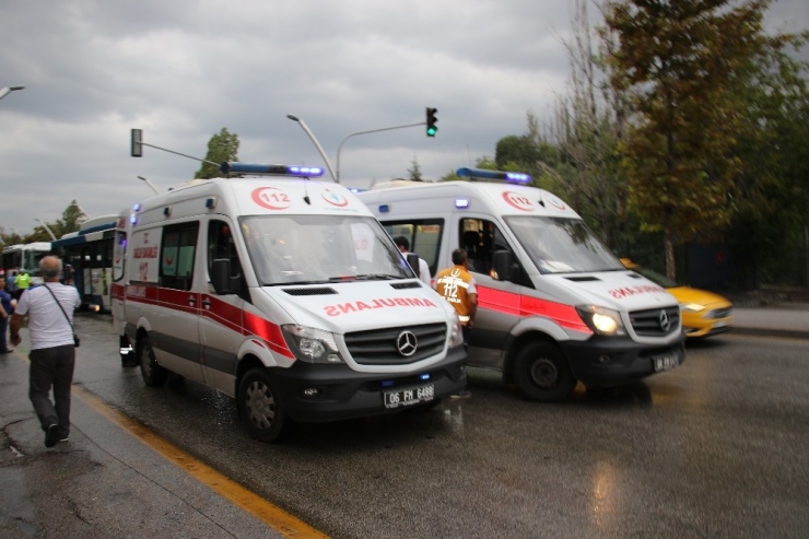 Başkentte Otobüs Kazası: 8 Yaralı