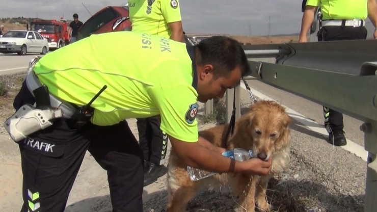 Kırıkkale’de Takla Atan Otomobil Su Kanalına Devrildi: 2 Yaralı