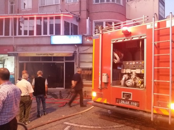 Lüleburgaz’da İş Yeri Yangını