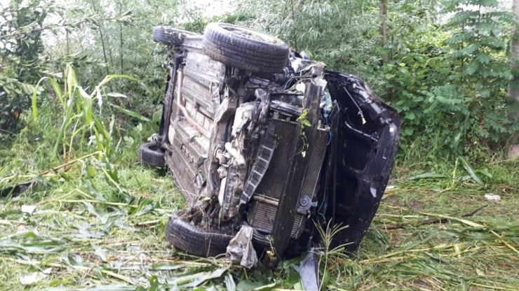 Samsun’da Otomobil Mısır Tarlasına Yuvarlandı: 4 Yaralı