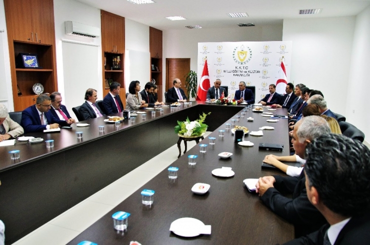 Kültür Ve Turizm Bakanı Ersoy, Kktc Milli Eğitim Ve Kültür Bakanlığı Çavuşoğlu İle Görüştü