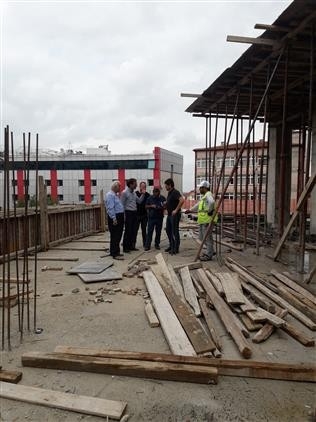 Ertuğrul Gazi Camii İnşaatına Denetim