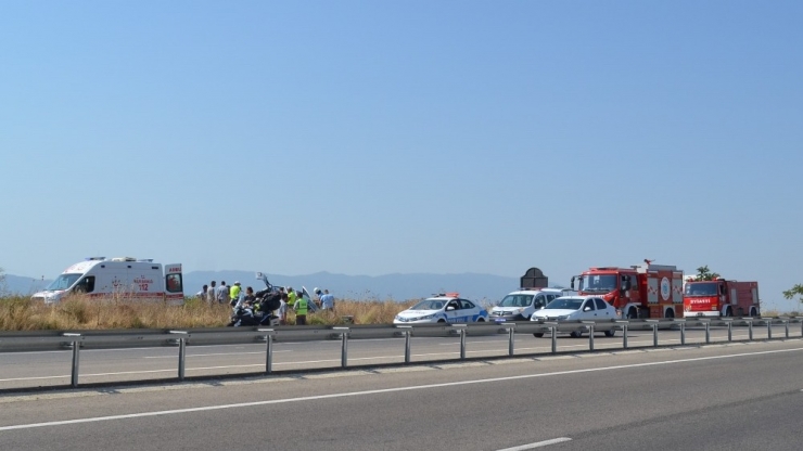 Tekirdağ’da Otomobil Şarampole Uçtu: 2 Yaralı