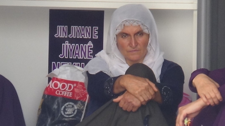 Hdp’liler Tarafından Oğlunun Dağa Kaçırıldığını Öne Süren Annenin, Oturma Eylemi Sürüyor