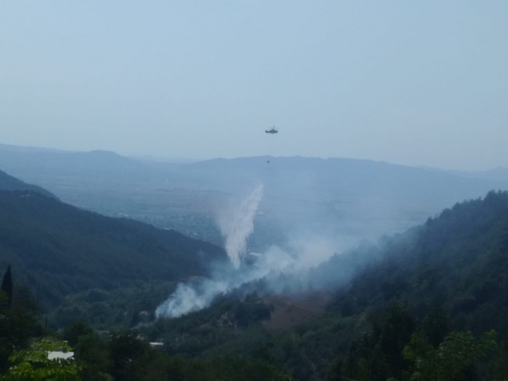 Osmaniye’de 1,5 Hektarlık Çam Ve Makilik Alan Yandı