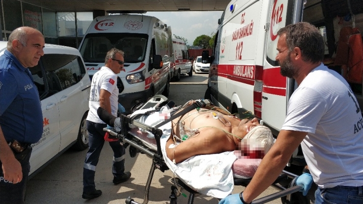 Kafasına Demirle Vurulan Şahıs Ağır Yaralandı