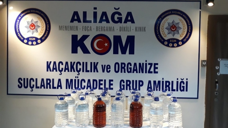 Aliağa’da Kaçak İçki Operasyonu