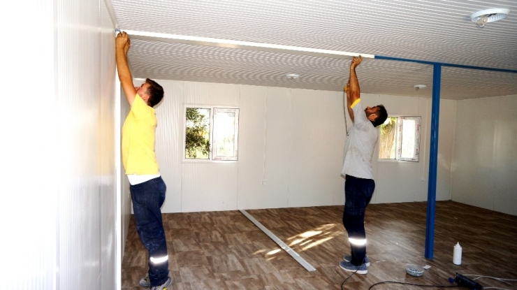 Sarıgöl’de İkili Eğitime Konteynerli Çözüm