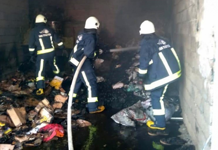 Van’da Depo Yangını